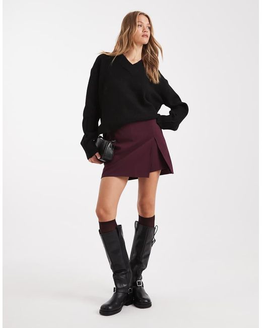 Pimkie Black Side Split Mini Skort