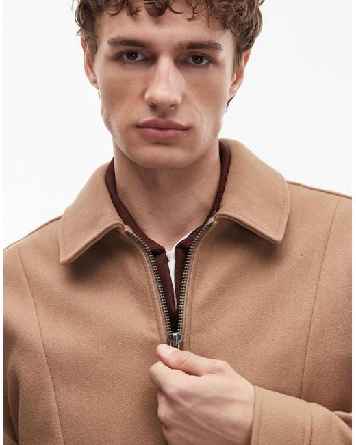 ASOS Natural Bomber Jacket for men