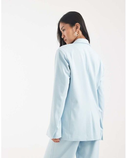 Object Blue Oversized Tailored Blazer Co-ord