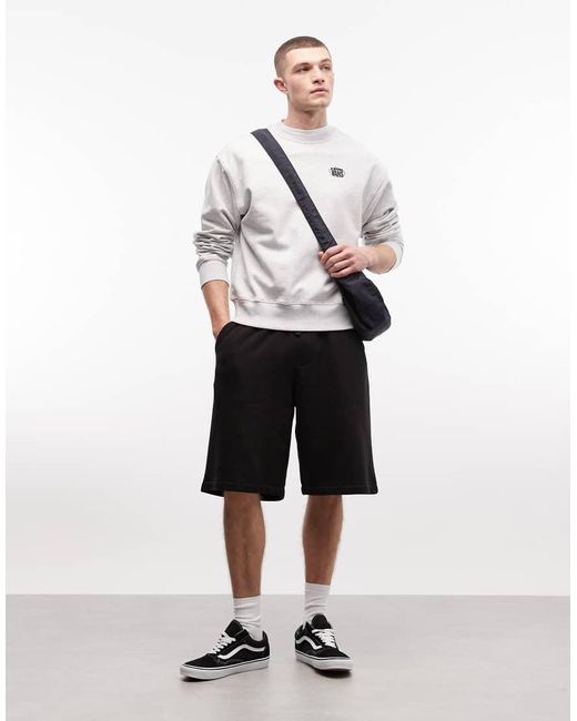 Vans White Oval Back Print Sweatshirt for men