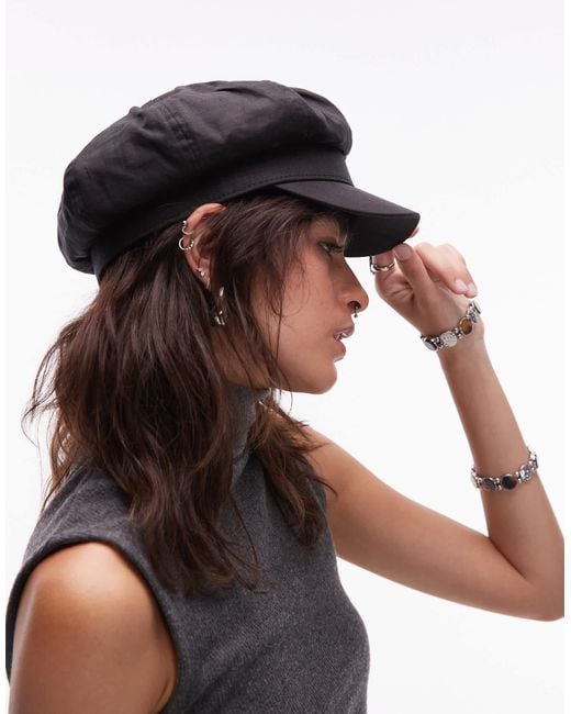 ASOS Black Baker Boy Hat
