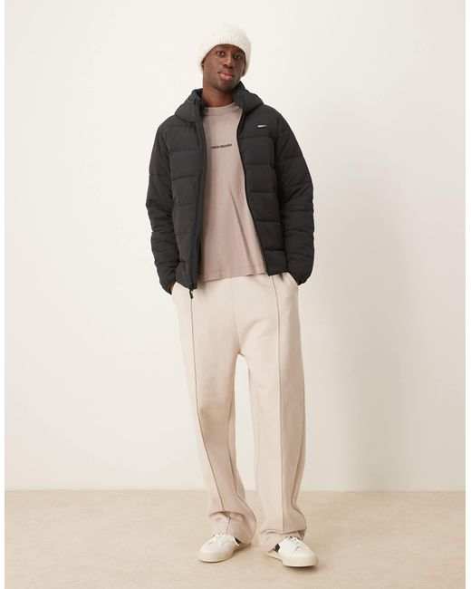 Abercrombie & Fitch – leichte pufferjacke in Natural für Herren