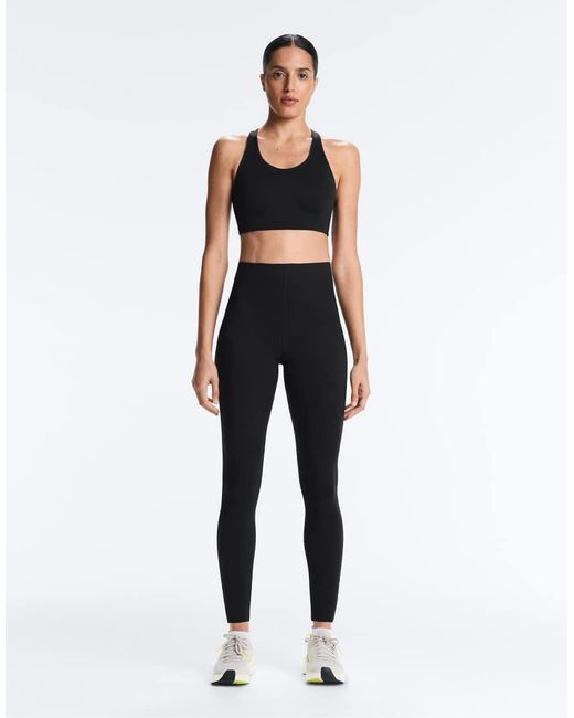 Oysho Blue Extra-compressive Core-control 65cm Ankle-length leggings