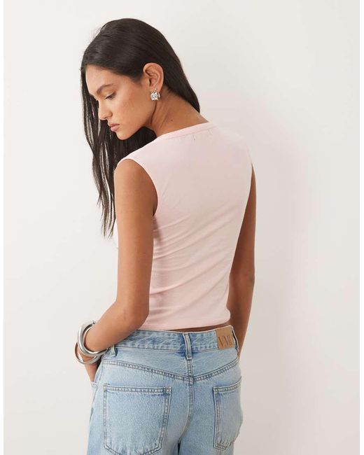 Motel Blue Emberly Plunge Top