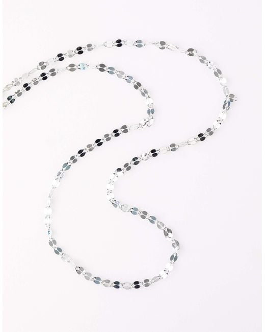 Lovisa White – collier-kette aus sterling mit spiegeldesign