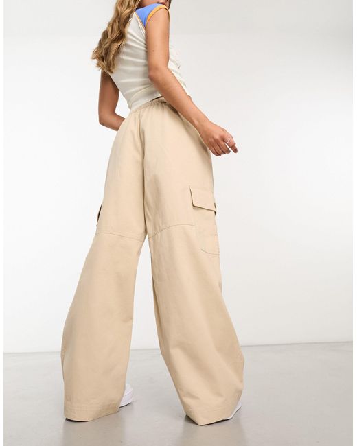 Exclusivité x asos - pantalon cargo ample - taupe Barbour en coloris Natural