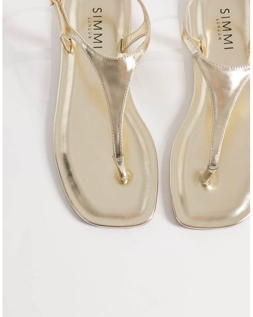 SIMMI White Simmi London Perry Thong Sandals