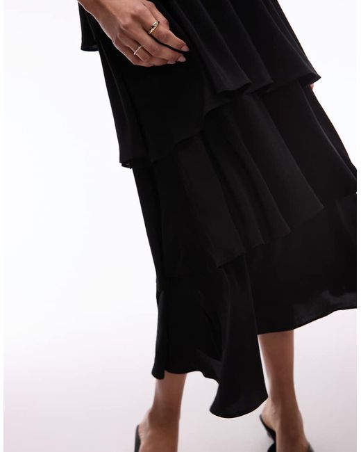 & Other Stories White Sleeveless Midaxi Dress With Floaty Ruffles