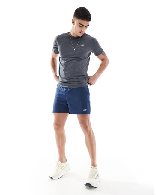 New Balance Blue Essentials 5 Inch Shorts for men