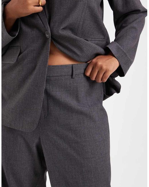 Vero Moda Black Straight Smart Trouser With Crease Front Co-Ord