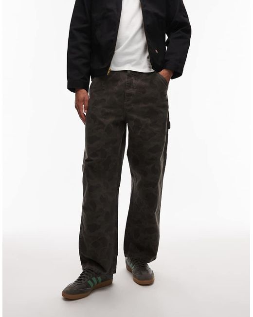 Carhartt Black Duck Single Knee Straight Leg Trousers for men