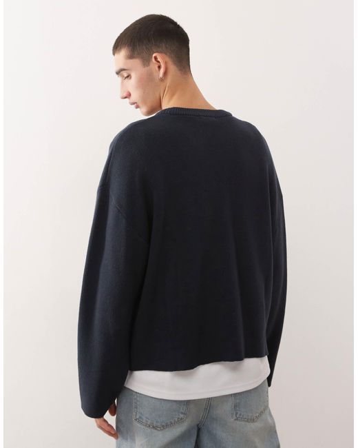 Weekday – kastiger oversize-pullover in Blue für Herren