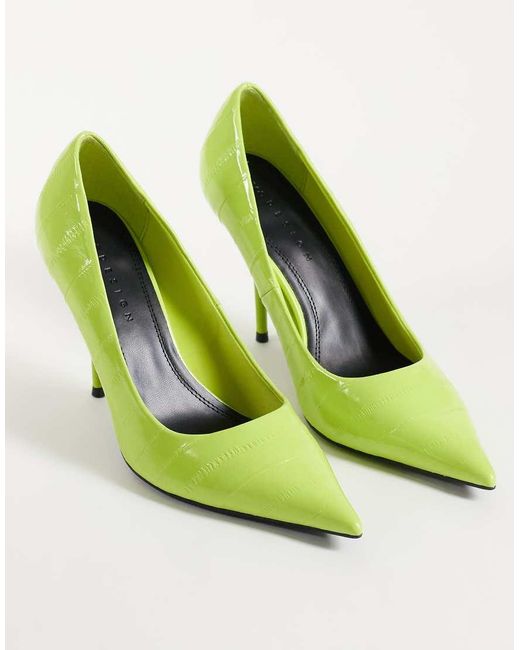 ASOS Green Perth Pointed Stiletto High Heel Court Shoes
