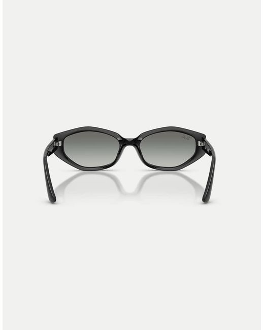 Ray-Ban Black Rb4473D Irregular Sunglasses With Lens