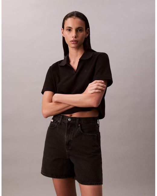 Calvin Klein Black Denim Shorts