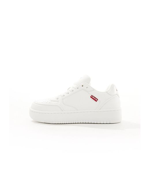 Levi's White – paige – leder-sneaker