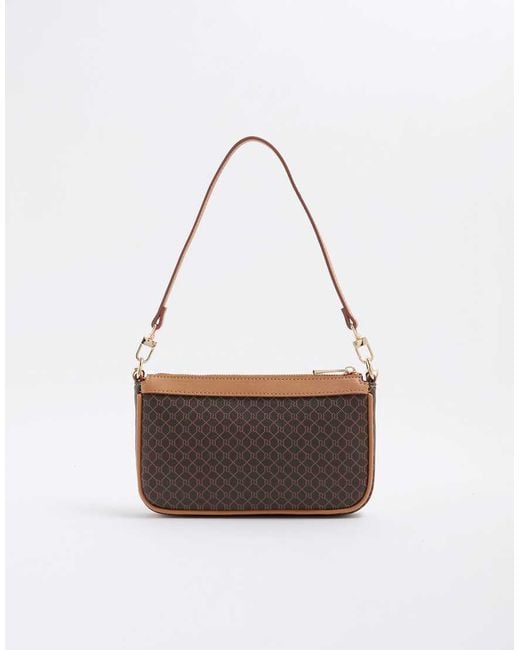 River Island White 90S Shoulder Bag