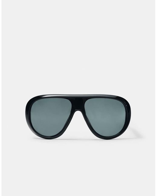 Pull&Bear Natural Resin Aviator Sunglasses