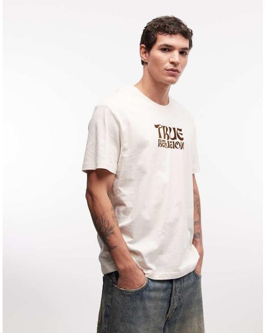 True Religion Natural Logo Buddha Face T-shirt for men
