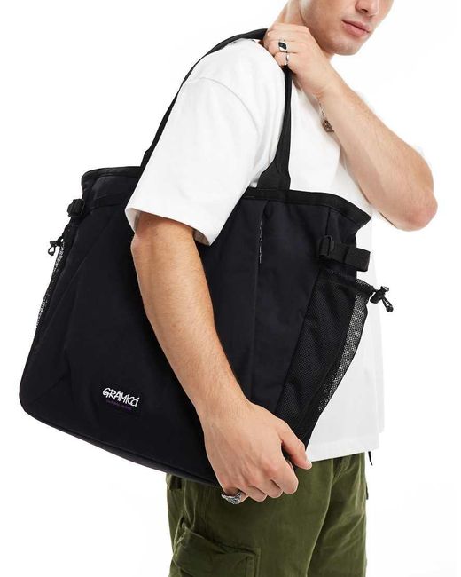Gramicci Black Cordura Tote Bag for men