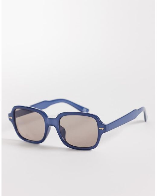 ASOS Blue Square Frame Sunglasses