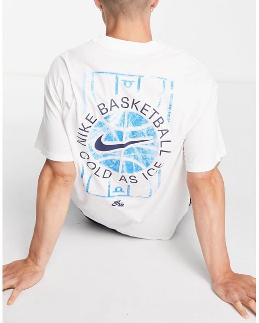 Camiseta blanca con estampado gráfico back court Nike Basketball de hombre  de color Blanco | Lyst