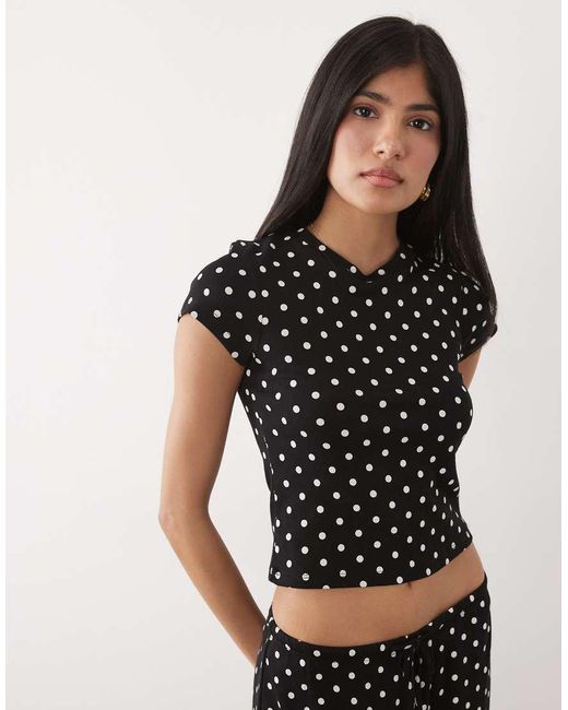 New Look Black Slash Neck Tee