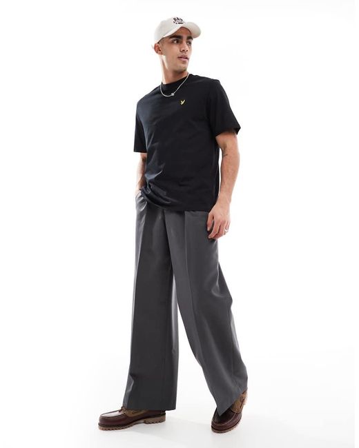 Lyle & Scott Black Oversized T-Shirt for men