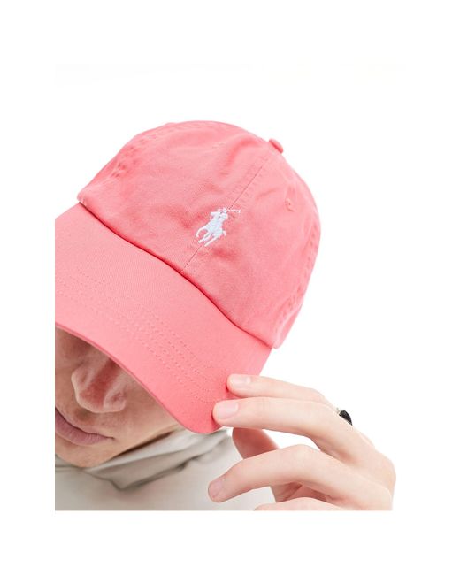 Polo Ralph Lauren Pink Icon Logo Twill Baseball Cap for men