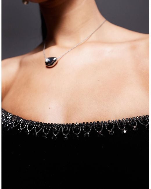 Bardot Black – nadene – langärmliges minikleid