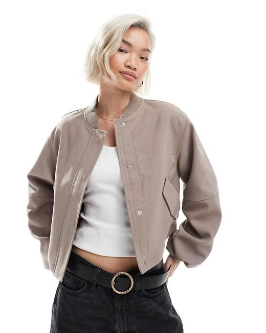 ASOS Gray Tailored Bomber Jacket