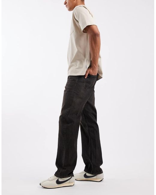 Calvin Klein Black 90s Straight Jeans for men