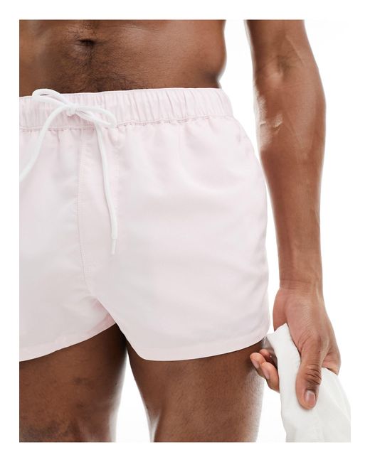 Pantaloncini da bagno cortissimi di ASOS in White da Uomo