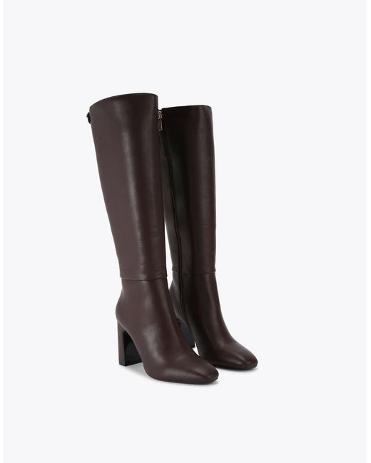 Carvela Kurt Geiger Brown Jackpot Wide Fit Knee Boots