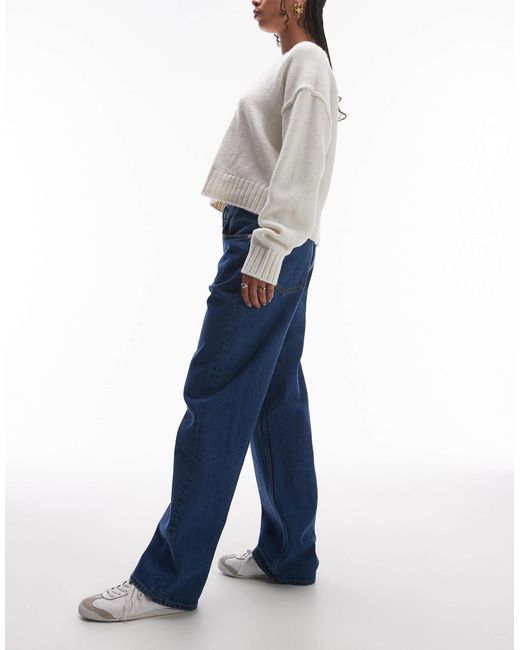 ARKET Blue Shore Low Waist Relaxed Boyfriend Fit Denim