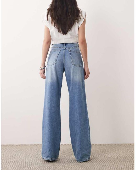 Mango Blue Danila Straight Leg Jean