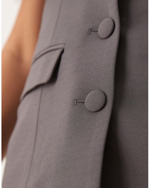 Y.A.S Gray – elegantes trägerloses oberteil