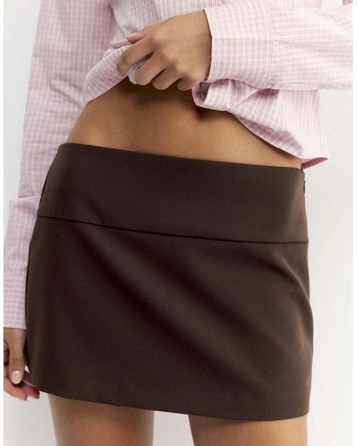 Minigonna Pantalone di Pull&Bear in White