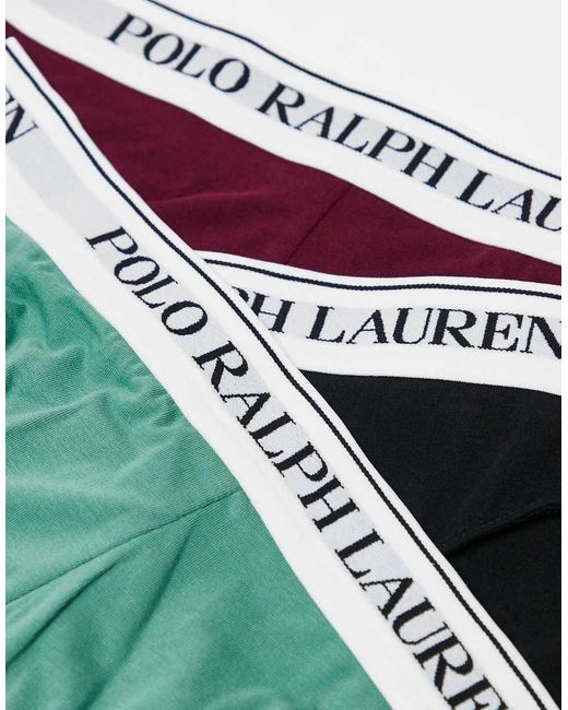 Polo Ralph Lauren Multicolor 3 Pack Briefs With Logo Waistband for men