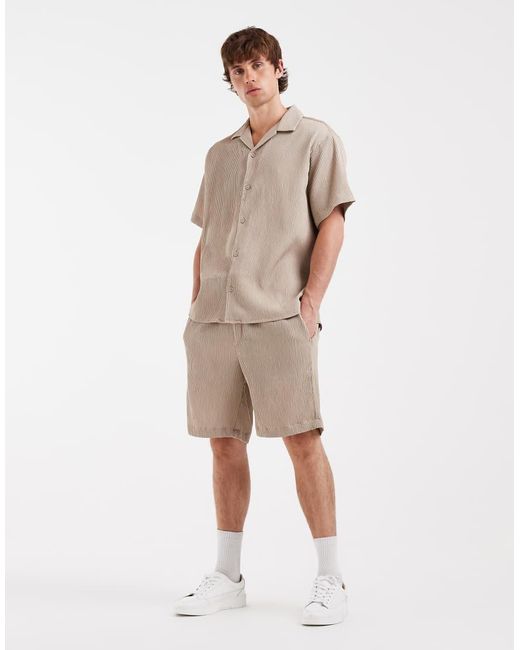 Jack & Jones Natural Plisse Shirt for men