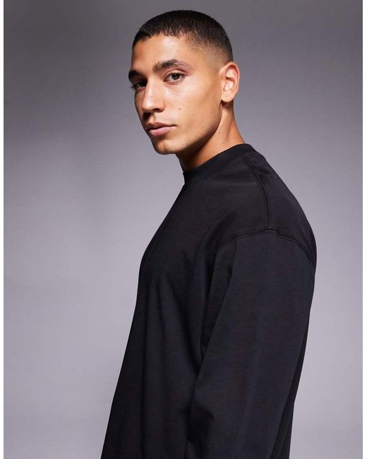 4505 Blue Long Sleeve Oversized Cotton Training T-Shirt With Quick Dry Finish for men