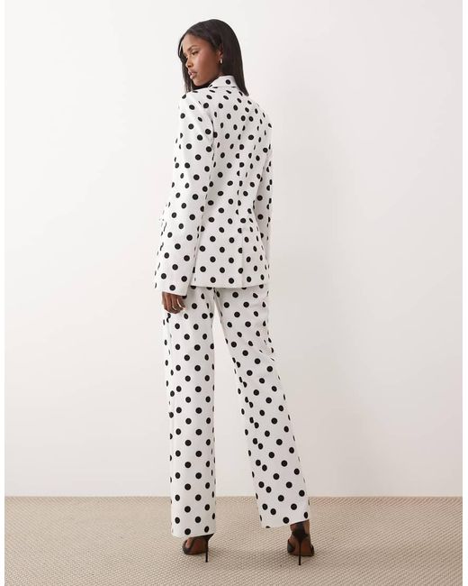 ASOS White Co-ord Tailored Suit Trousers