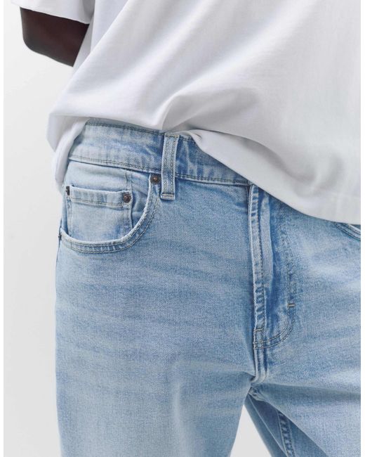 Jean slim - indigo pâle Pull&Bear pour homme en coloris Blue