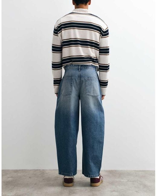 ASOS Blue Barrel Jeans for men