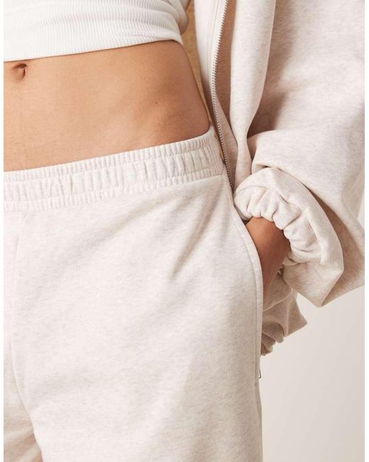 ASOS Natural Barrel Leg Sweatpants