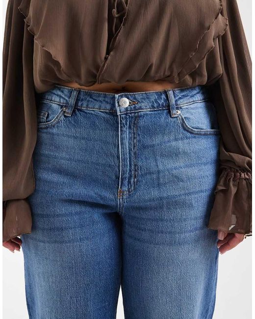 Vero Moda Blue Tessa High Waisted Wide Leg Jeans