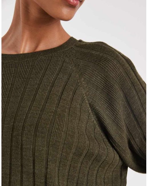 ONLY Green Short Sleeve Knit Top