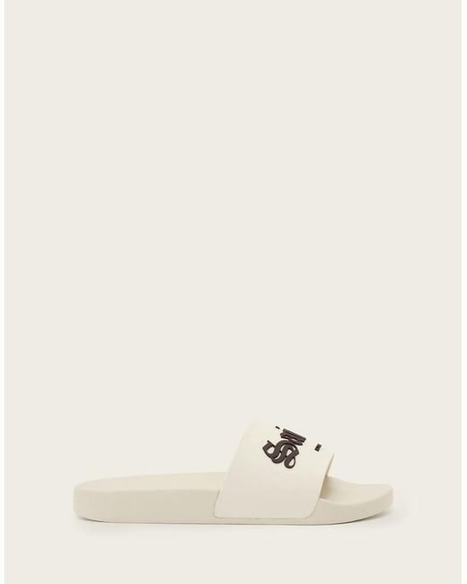AllSaints Natural Saints & Sinners One Strap Logo Sliders