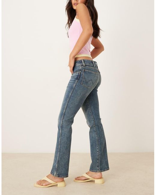 Wrangler Blue Low Rise Bootcut Jeans