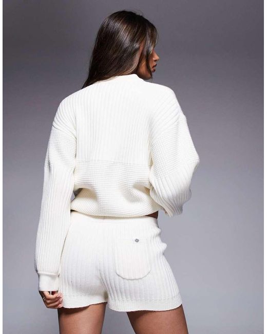 The Couture Club Natural Knitted Shorts